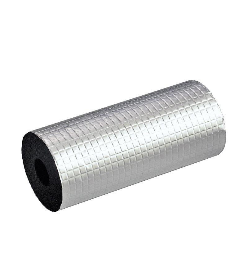 Чёрная пенорезина с алюминиевой фольгой для изоляции труб с охлаждением (арт. 16121076)