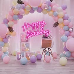 Персонализированная неоновая вывеска для вечеринки "Happy birthday" (арт. 13121057)