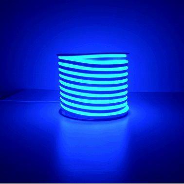 Многоцветная гибкая неоновая лента с PVC корпусом, 24V RGB LED лента 480d Silicone IP67 (арт. 13121115)