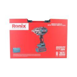 Бесщеточный аккумуляторный ударный гайковерт Ronix 8675, 1000N·m, 20V, 1/2 дюйма (3/4 дюйма)