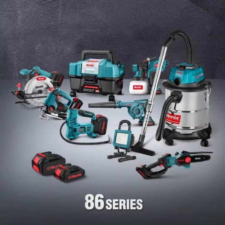 Комплект электроинструментов Ronix 86 Series, перфоратор, УШМ, гайковерт, циркулярная пила (арт. 25-18031140)