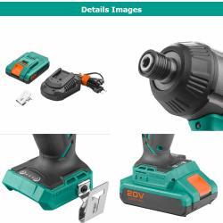 Бесщеточная аккумуляторная отвертка Ronix, 20V, мощная и надежная, для DIY и профессионалов (арт. 25-18031144)