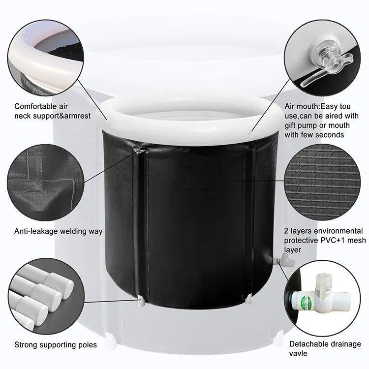 Надувная ванна для спа и ледяных купаний Ronix, 3 слоя PVC, с насосом (арт. 25-18031157)