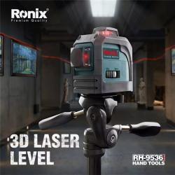 Лазерный уровень Ronix RH-9536, 3D, 360°, высокая точность, профессиональный (арт. 25-18031168)