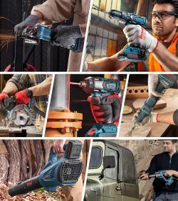 Воздуходув для сада Ronix, 20V, 18000 об/мин, легкий и мощный (арт. 25-18031189)