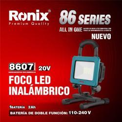 Переносной прожектор Ronix 8607, 20V, 30 Вт, для уличных работ (арт. 25-18031228)