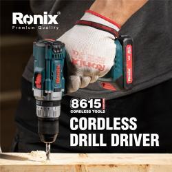Аккумуляторная дрель-шуруповерт Ronix, 16V/20V, литиевая, высокая производительность (арт. 25-18031301)