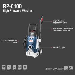 Автомойка Ronix, 1400 Вт, 100 бар, с индукционным мотором (арт. 25-18031433)