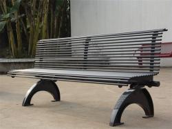 Скамья из нержавеющей стали, с чугунной рамой, 5-6 футов, для общественных мест (арт. 3112440)