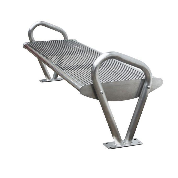 Современная садовая скамья из стали, на 3-5 человек, для общественных зон (арт. 3112442)