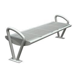 Современная садовая скамья из стали, на 3-5 человек, для общественных зон (арт. 3112442)
