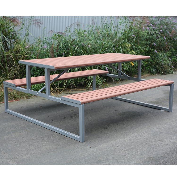 Уличный стол для пикника, прямоугольный, из композитного дерева, для парков и кафе (арт. 3112445)