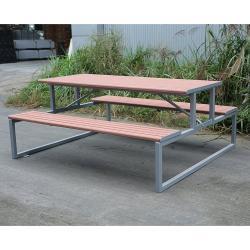 Уличный стол для пикника, прямоугольный, из композитного дерева, для парков и кафе (арт. 3112445)