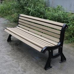 Деревянная парковая скамья на 3 места, декоративный стиль, для площадок и садов (арт. 3112466)