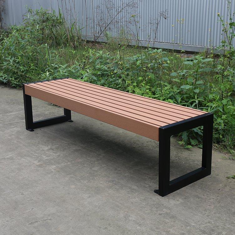 Скамья без спинки, на 2-3 места, деревянная, для общественных зон и парков (арт. 3112468)