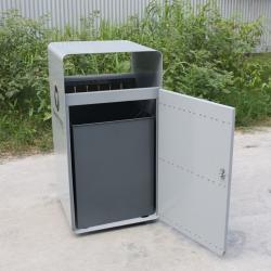 Уличная урна на 30-36 галлонов, из WPC, для парков и общественных мест (арт. 3112484)