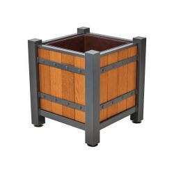 Деревянное кашпо, квадратное, большого размера, для садов и парков (арт. 3112494)