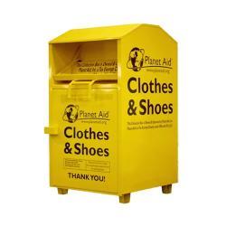 Большая урна для сбора одежды и обуви, металлическая, для благотворительности (арт. 3112504)