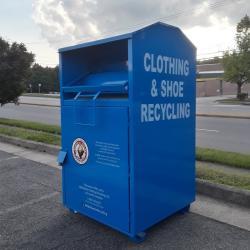 Урна для переработки текстиля, из оцинкованной стали, для общественного использования (арт. 3112505)