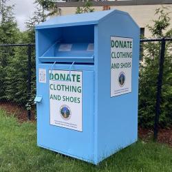 Металлическая урна для сбора одежды, складной дизайн, для благотворительности (арт. 3112506)