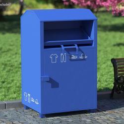 Большая металлическая урна для обуви и одежды, для переработки и благотворительности (арт. 3112508)