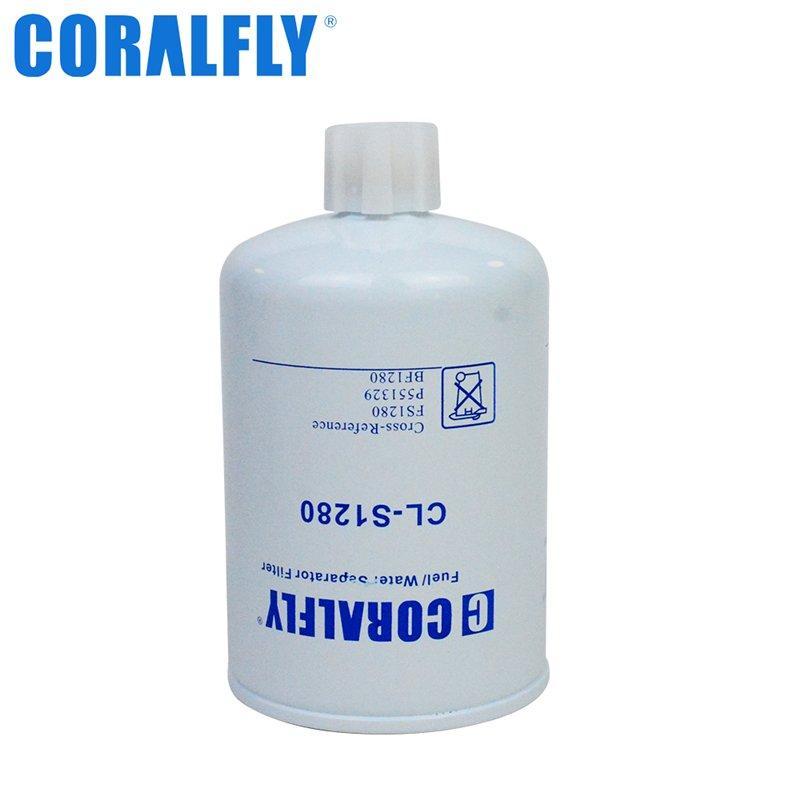 Топливный фильтр-сепаратор CORALFLY FS1280 P551329 BF1280 SN5038 WF2024 FF5052 (арт. 25-20125409)