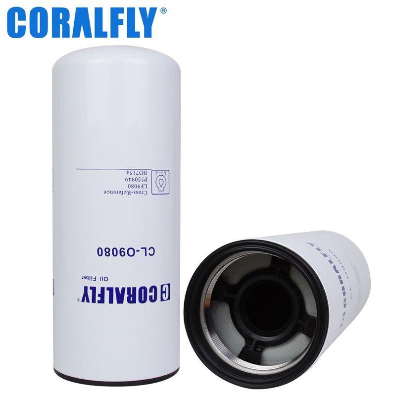 Масляный фильтр CORALFLY LF9080 P550949 BD7154 SO10020 (арт. 20-20125667)