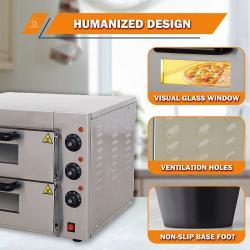 Электрическая настольная печь для пиццы и хлеба Golden Chef двухъярусная (арт. 25-28041730)