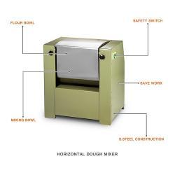 Горизонтальный спиральный миксер 25 кг 60 л коммерческая машина для теста (арт. 25-28041801)