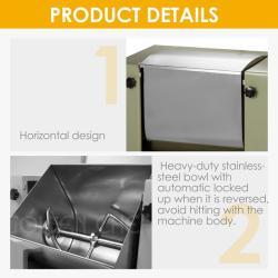 Односкоростной горизонтальный тестомес 25 кг для коммерческого использования (арт. 25-28041802)