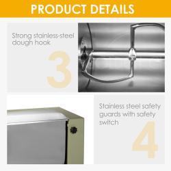 Коммерческий миксер для теста и тортов 15 кг 25 кг 30 кг из нержавеющей стали (арт. 25-28041803)