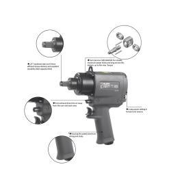 Промышленный ударный гайковёрт 1/2, пневматический, двойной молот (25-20051535)