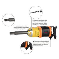 Пневматический ударный гайковёрт TUTA 1 дюйм, 5500Нм, тяжёлый тип, промышленный (25-20051554) 