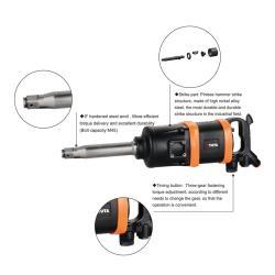 Пневмогайковёрт TAITIAN 1 дюйм, 5000Нм, для автосервиса, тяжёлый, профессиональный (25-20051597)