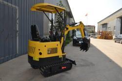 Мини-экскаватор 1 т с двухцилиндровым двигателем для работ в саду (арт. 25-12062203)