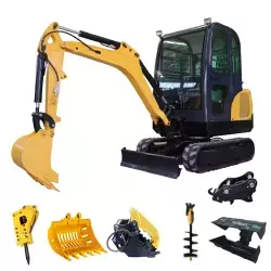 Экскаватор мини 1–1.2 т гусеничный кабина JP для фермы (арт. 25-12062379)