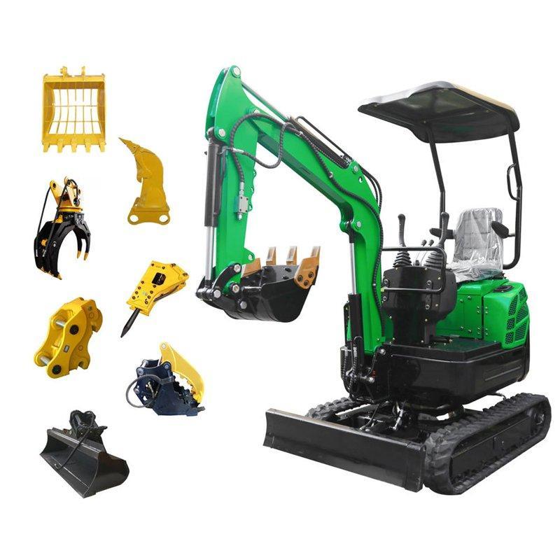 Мини-экскаватор с резиновыми гусеницами и двигателем 1.6т с CE и EPA (арт. 25-12062887)