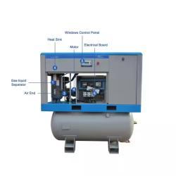 Воздушный компрессор 7,5 кВт 10 л.с. однофазный винтовой (арт. 25-19062486)