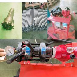 Портативная буровая установка с пневмоударником для подрыва горных пород (арт. 25-19062516)