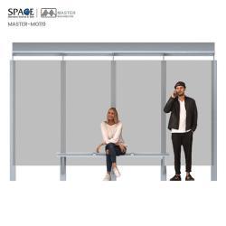 Автобусная остановка из нержавеющей стали с сиденьями для уличного использования (арт. 25-3071762)