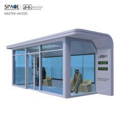 Облицовка из закаленного стекла для автобусной остановки с кондиционером и панелью для карты (арт. 25-3071775)