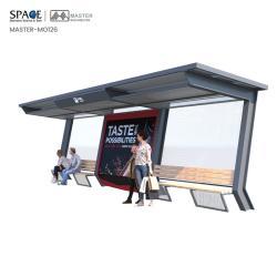 Автобусная остановка с алюминиевым дисплеем для рекламы (арт. 25-3071777)