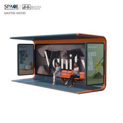 Автобусная остановка с ветрозащитой и стильным дизайном (арт. 25-3071780)