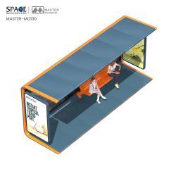 Автобусная остановка с ветрозащитой и стильным дизайном (арт. 25-3071780)