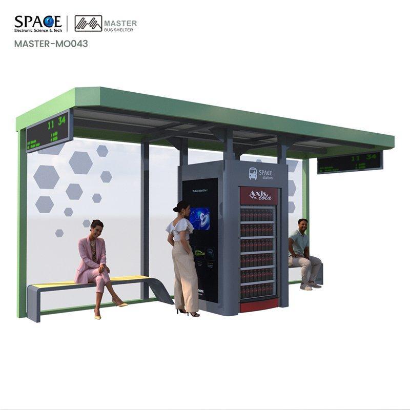 Рекламный щит для уличной мебели, макет плаката для бизнеса, автобусный остановочный павильон (арт. 25-3071783)