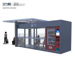 Автобусная остановка 4G/Wi-Fi, ветроустойчивая стальная конструкция, рекламные световые короба (арт. 25-3071788)