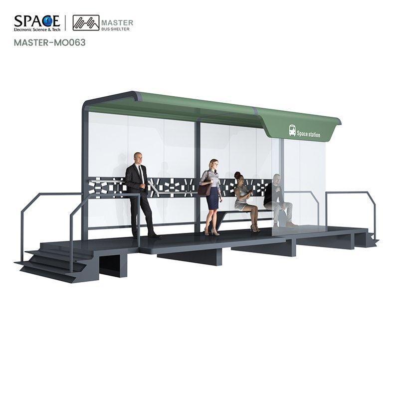Прочная противопожарная автобусная остановка с высоким покрытием и стальной конструкцией (арт. 25-3071800)