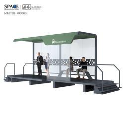 Прочная противопожарная автобусная остановка с высоким покрытием и стальной конструкцией (арт. 25-3071800)