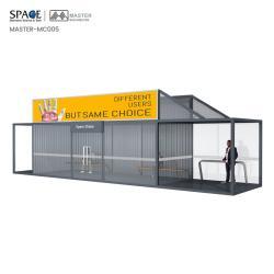 Автобусная остановка с кондиционером, прямоугольный дизайн, закрытая, индивидуальная (арт. 25-3071801)