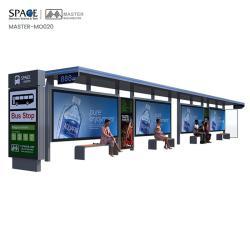 Автобусная остановка на солнечных батареях с рекламным световым коробом (арт. 25-3071810)